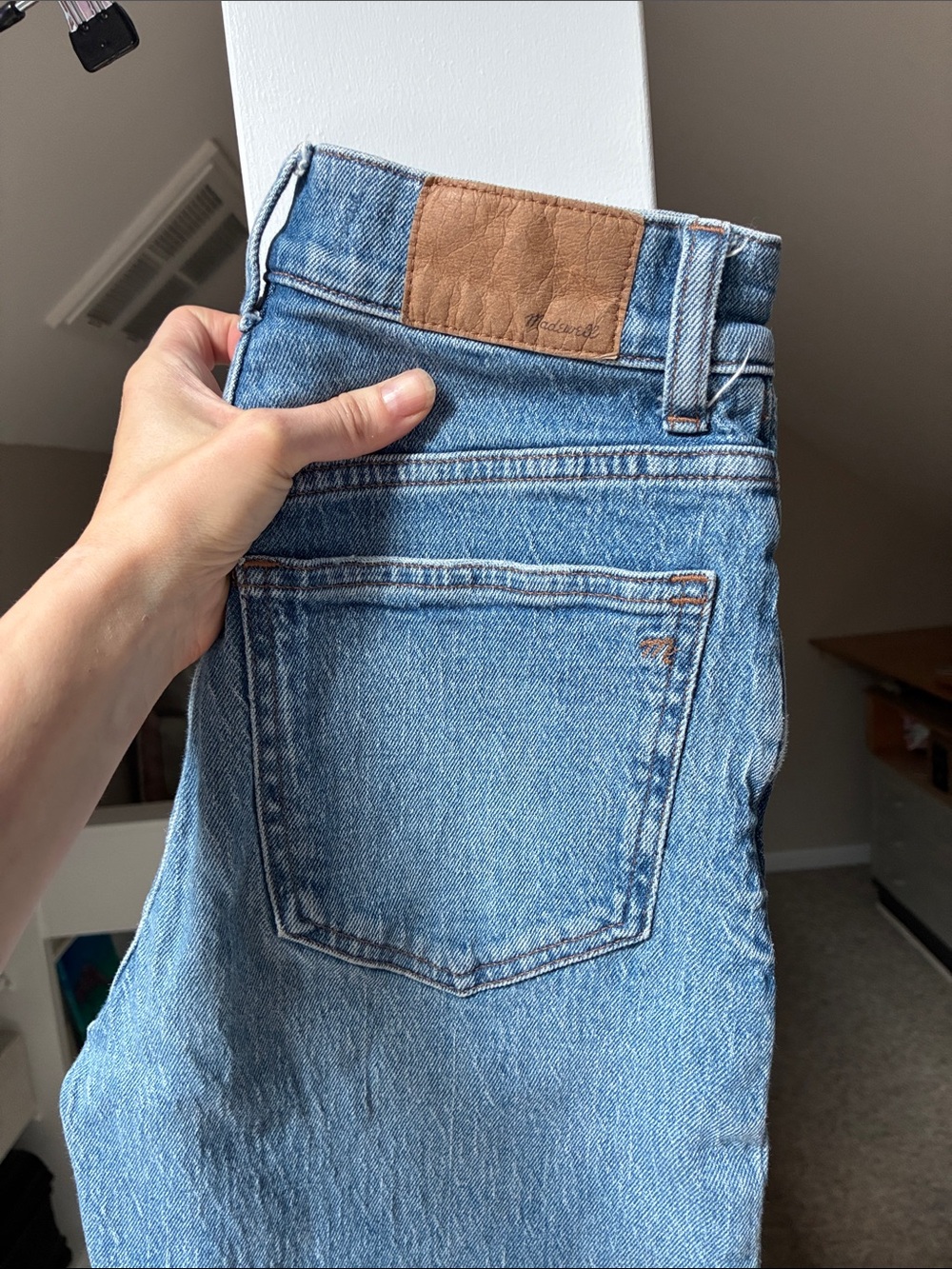 Madewell size 23 90s straight jean, Light Wash